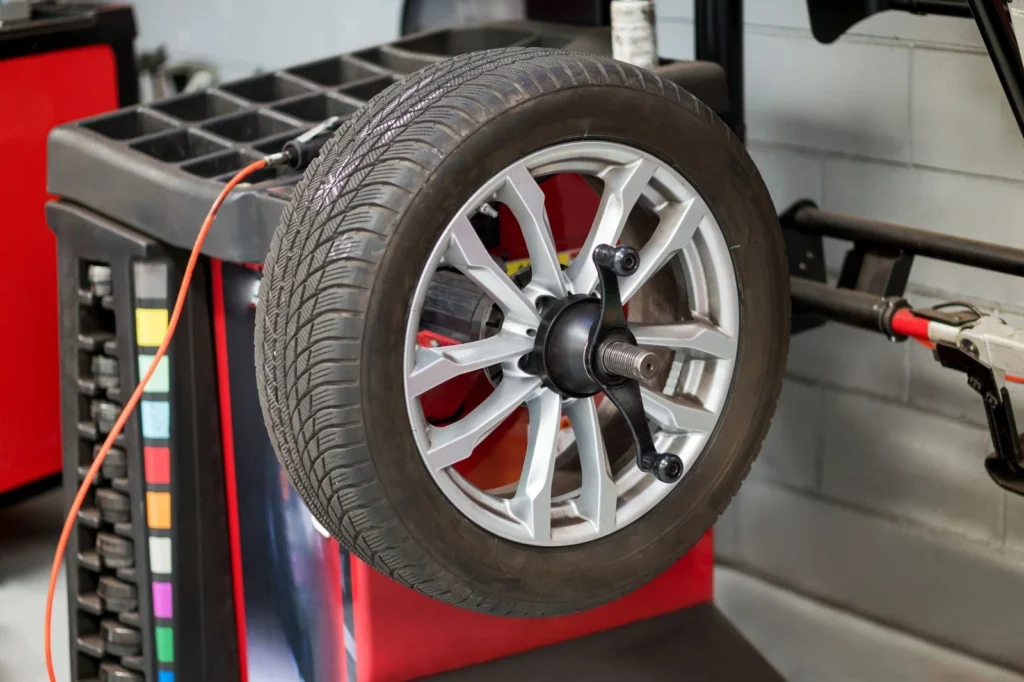Balancing Tires at Brock Auto Centre in Kamloops, BC